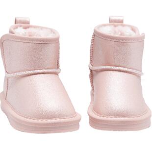 巴拉巴拉童鞋雪地靴短靴加绒加厚鞋棉靴新冬靴子防泼水保暖潮鞋子