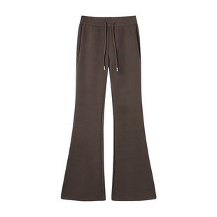 alex stevens微喇叭裤抽绳运动卫裤女春秋季bf慵懒风高腰休闲裤子