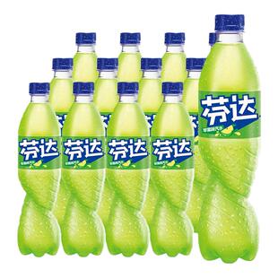可口可乐芬达苹果味汽水500ml*12瓶碳酸饮料风味饮品正品包装包邮