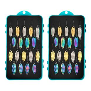 微物亮片平振路亚假饵套装铁板单钩硬饵vib远投马口白条翘嘴通杀