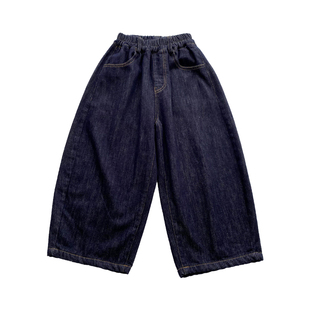 儿童加绒牛仔裤冬季2025新款中大童男童抓绒加厚直筒裤子帅气百搭