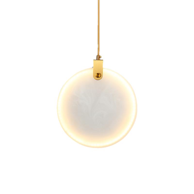 全铜云石吊灯新中式楼梯灯客厅卧室背景墙酒店前台橱窗床头吊线灯