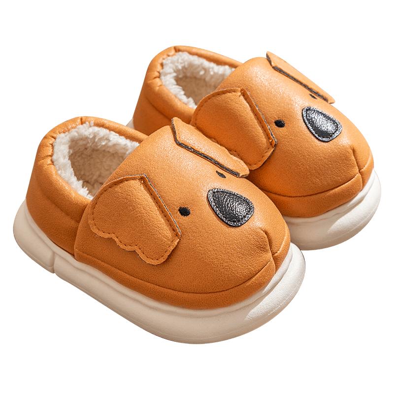儿童棉拖鞋包跟男童秋冬室内居家用宝宝棉鞋女孩防水保暖2024新款
