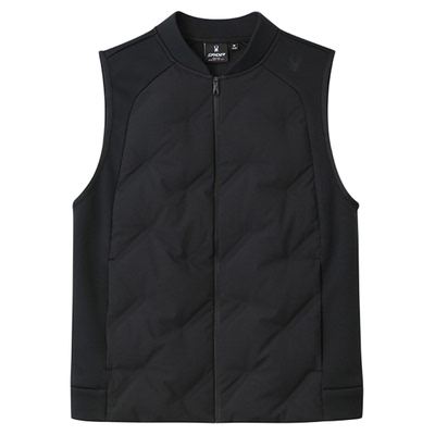 蜘蛛棒球领户外保暖羽绒背心马甲