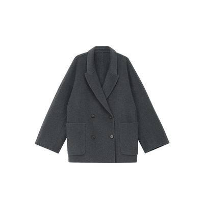 MANNALA丨“大时代”轻盈极简秘鲁苏力羊驼绵羊毛双面呢大衣Q6328