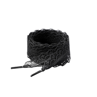 蕾丝鞋带适用德训镂空花边白色黑丝v2k老爹绸珍珠扣芭蕾风可拆卸