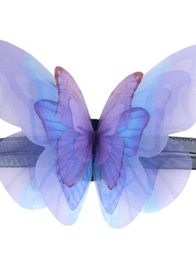 紫色丝带立体蝴蝶项链甜美颈链原创复古锁骨链气质简约宫廷舞蹈