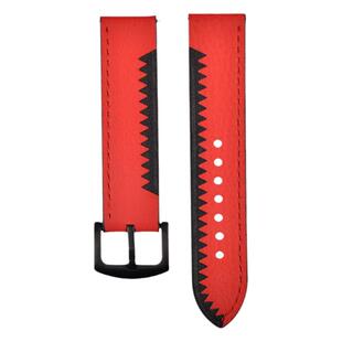 适用华为手表表带watch4pro新款gt3鲨齿龙男款buds夏季荣耀magic2夏天真皮皮质gtrunner智能e男士22mm通用por