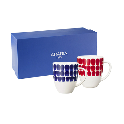 芬兰arabia陶瓷马克杯对杯