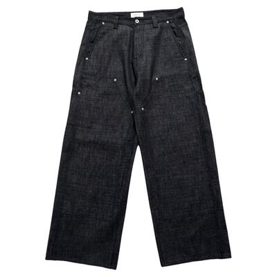 NOFAITH重磅12.5oz帆布原色牛仔裤男宽松BO1双膝直筒伐木裤NK6106