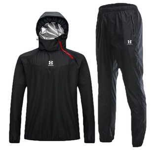 健身暴汗服男套装大码女运动训练服跑步出汗衣爆汗服控体长袖拳击