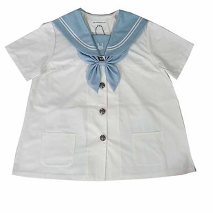 酒诗长安道JK幼稚园短袖制服套装 夏日水兔兔 海军领女夏学院风