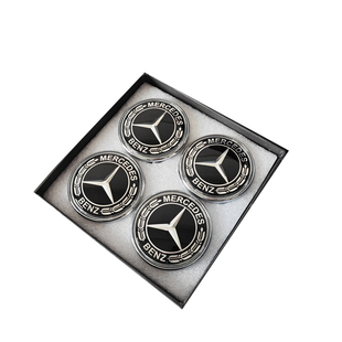 适用于奔驰悬浮轮毂盖S480 GLS C260 E300改装网红磁悬浮车轮标志