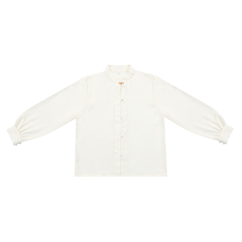 春季薄款立领汉服衬衫马面裙上衣