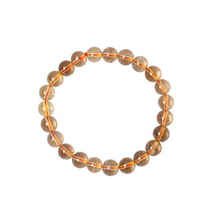 工厂福利 天然水晶金发晶单圈手链 男女款水晶钛晶发晶手串饰品