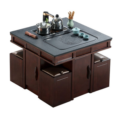 小户型实木木新中式风阳台茶桌椅