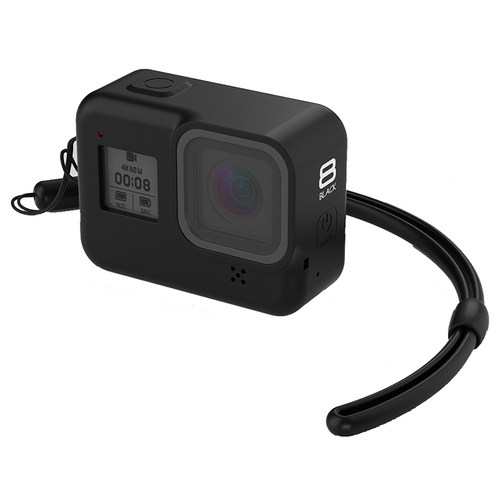 适用GoPro12/11/10/9保护套侧开口硅胶套防摔防刮套安全防丢