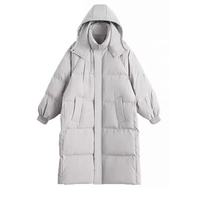 纯色加厚保暖连帽面包服棉衣