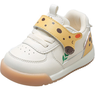 牧童学步鞋男宝宝春秋女童鞋软底机能婴儿鞋子卡通小鹿可爱面包鞋