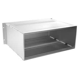 3u350全铝插箱19英寸3U工控机箱铝合金服务器机箱银色喷砂氧化箱