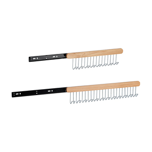 多功能实木衣架挂钩家用挂衣皮带内衣丝巾腰带波浪吊带收纳神器