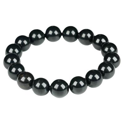 天然陨石手链手串天然正品保真黑陨石女款磁场单圈手链手串简约风