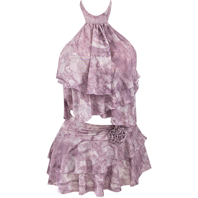 WESWIM分体裙式挂脖比基尼泳衣