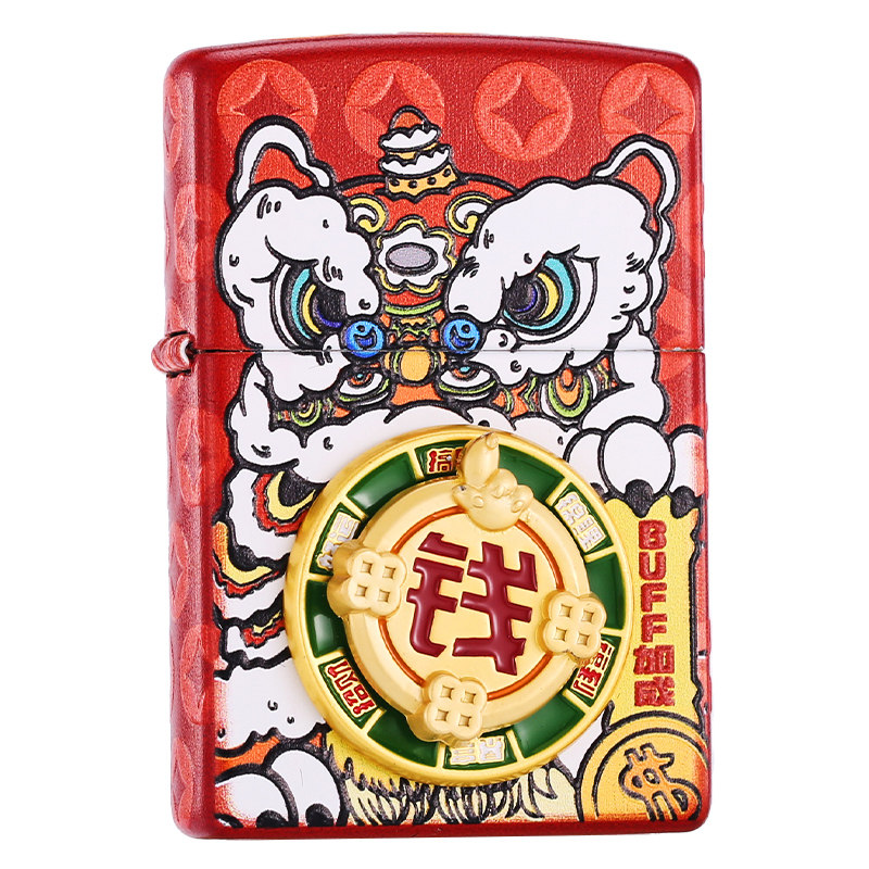 zippo官方旗舰 转钱贴章防风煤油打火机正品送男友高颜值生日礼物