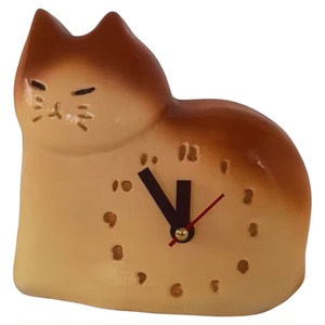 可爱卡通小猫咪座钟表