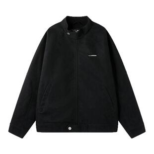 BJHG不计后果软皮夹克男士外套春季潮牌2026新款简约宽松休闲皮衣