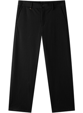 gxg.jeans男装 加绒黑色简约休闲舒适修身西裤长裤男士 25冬新品