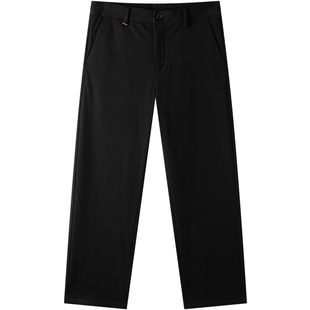 gxg.jeans男装 加绒黑色简约休闲舒适宽松西裤长裤男士 25冬新品