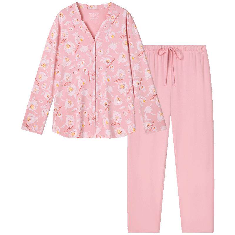 舒雅女士棉莫代尔家居服套装