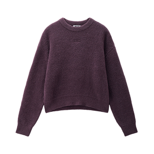 GC2025秋冬新款羊毛针织衫女装品牌刺绣圆领宽松套头毛衣12355610