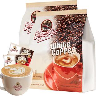 【进口】火船速溶咖啡浓郁奶香白咖啡37g*24包三合一咖啡速溶粉