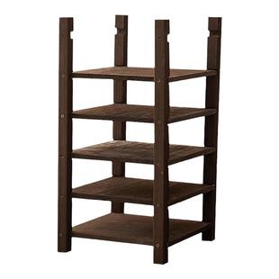 实木桌面博古架置物架茶架直播间展示茶叶架茶具收纳货架手办玩具