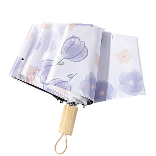 太阳伞女防晒防紫外线自动雨伞小巧便携遮阳伞加厚抗风高颜值一键
