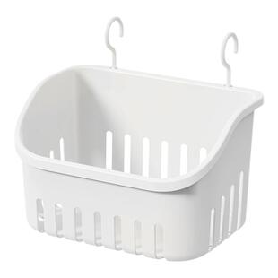 浴室挂篮置物架免打孔壁挂收纳盒卫生间洗漱台沥水塑料悬挂收纳篮