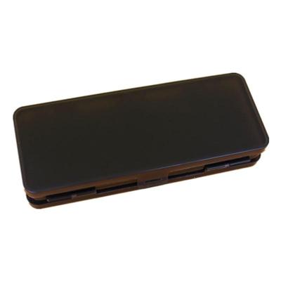 日本风格简约透明磨砂双层文具盒