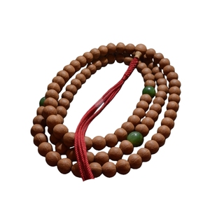 天台山五线菩提子108颗佛珠手串原生态原皮高密野生古树老籽念珠