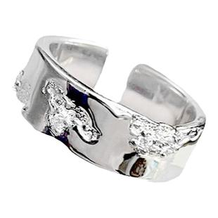 FDK不规则男士戒指男生食指个性小众嘻哈高级感素戒情侣对戒指环