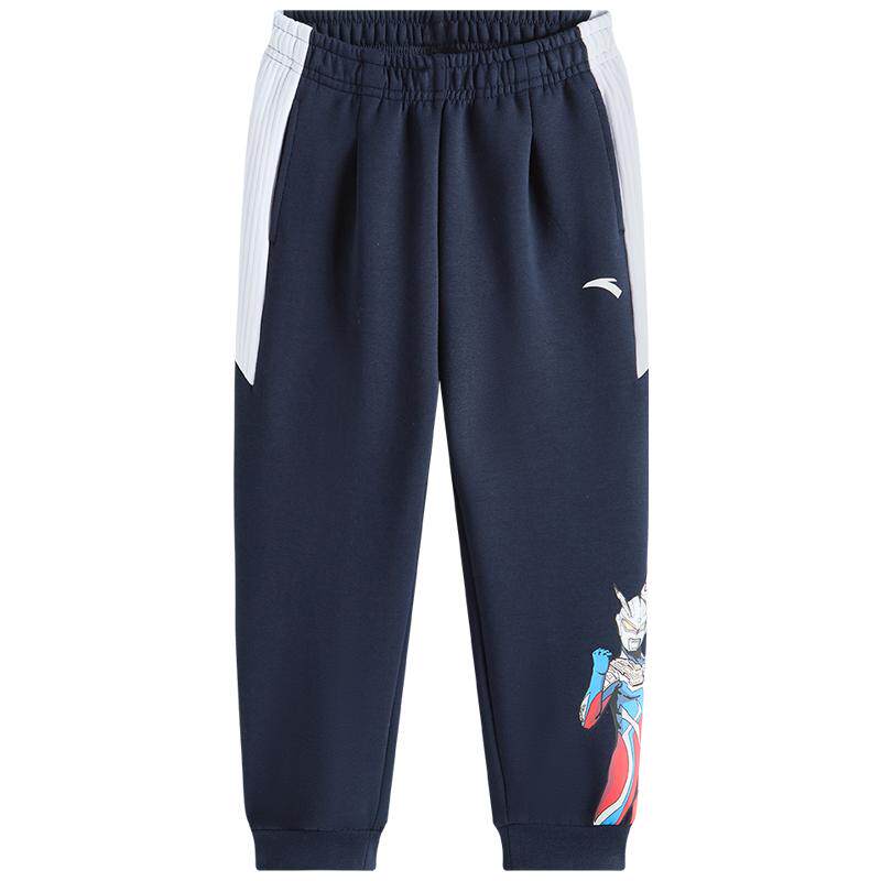 奥特曼安踏儿童装男童裤子春秋款2026春季新款小童春装卫裤运动裤