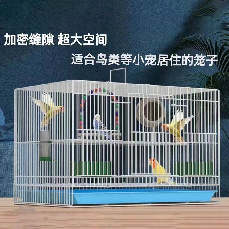 鸟笼鹦鹉大号全套金属鸟笼繁殖笼观赏笼虎皮牡丹玄凤八哥通用鸟笼
