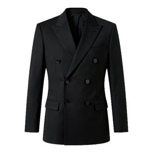 英伦风双排扣西装男套装商务休闲正装新郎结婚礼服西服三件套