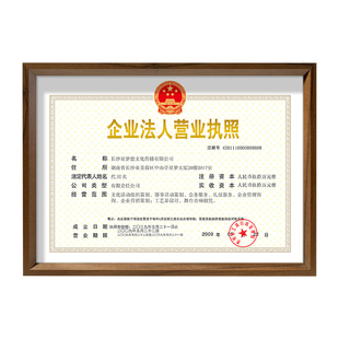 营业执照框架挂墙a3正副本个体工商户许可证框食品卫生A4证书相框