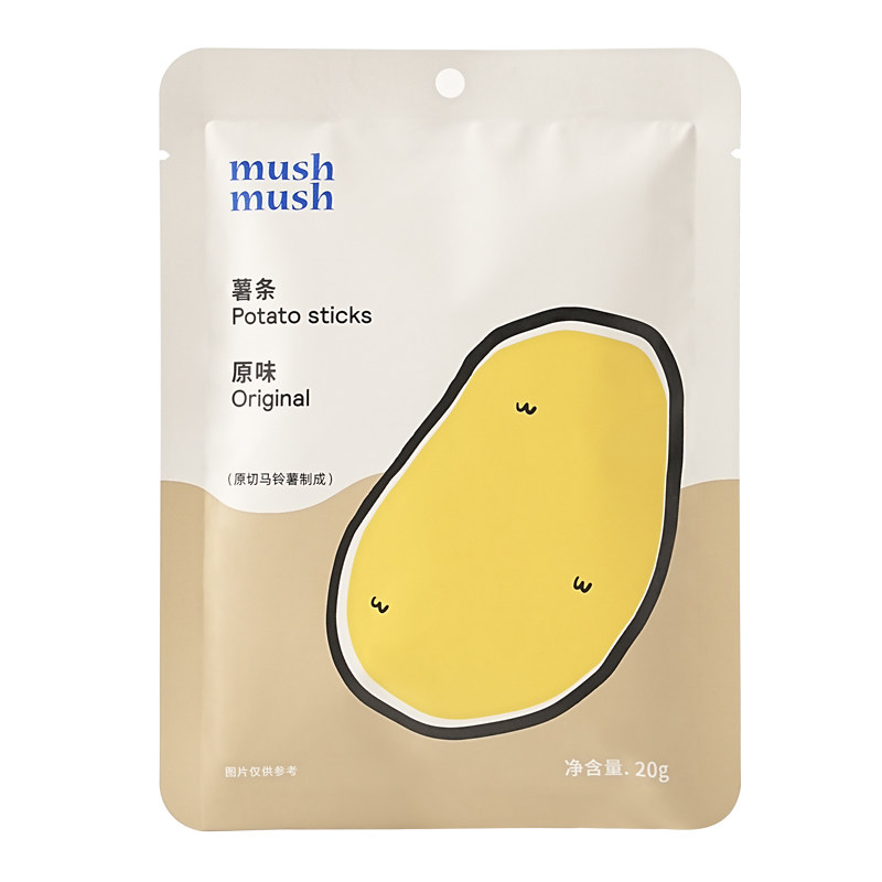 mushmush薯条 原味黑椒味原切马铃薯条办公室休闲小吃解馋零食