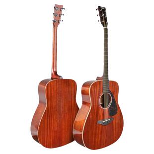 雅马哈吉他官方旗舰店fg830电箱单板民谣初学者学生男女41寸fs830