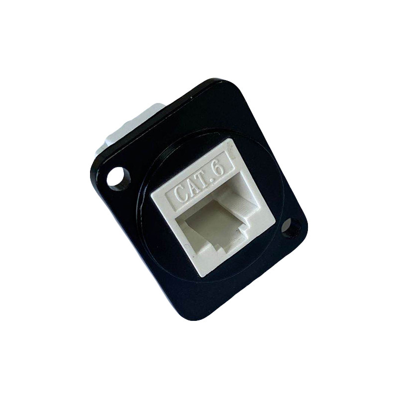 rj45连接器网线转接头防水直插网络接口rj45直通母座8p水晶头插座