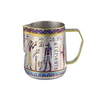 德国simelo纯钛拉花杯手作拿铁专业咖啡意式拉花缸尖嘴奶泡打奶缸