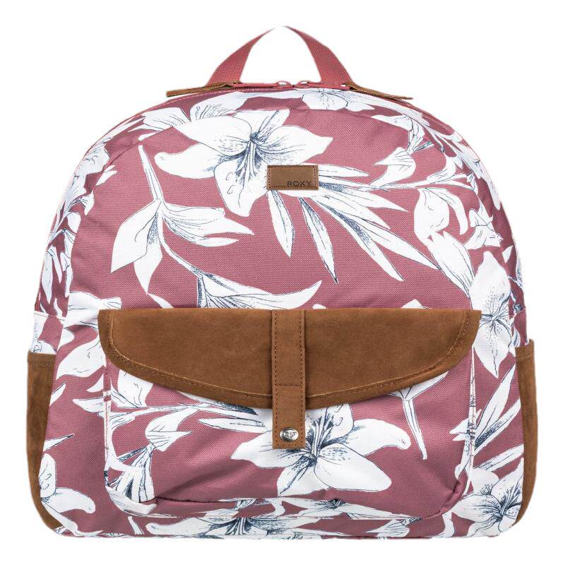 roxy中号撞色花卉复古双肩包